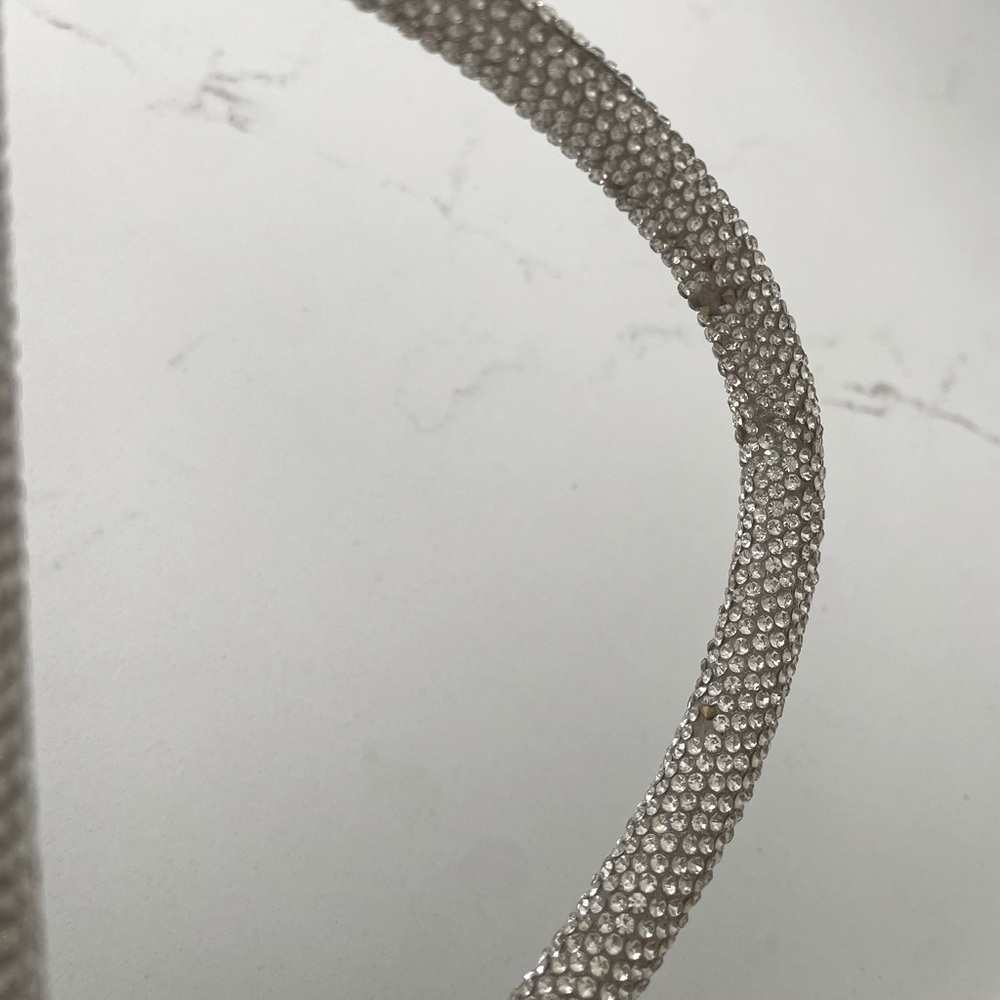 Small Silver Rhinestone Flap Bag - Picture 8 of 11